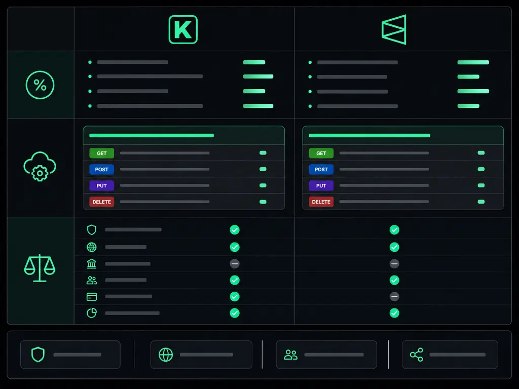 Prediction market cheat sheet PDF showing Kalshi vs Polymarket comparison tables with green accent headers